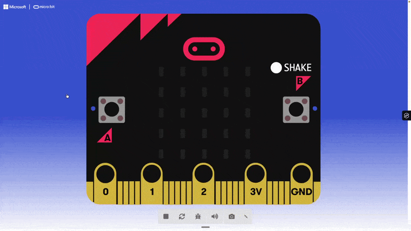 Testing the environment detector in the MakeCode simulator