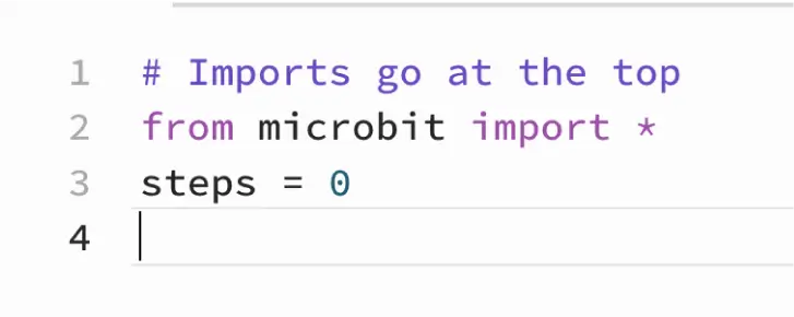 Creating the steps variable