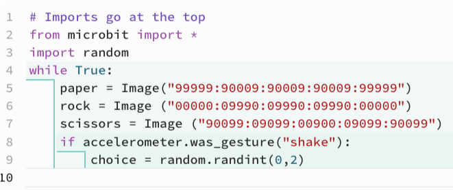 Detecting a shake and picking at random
