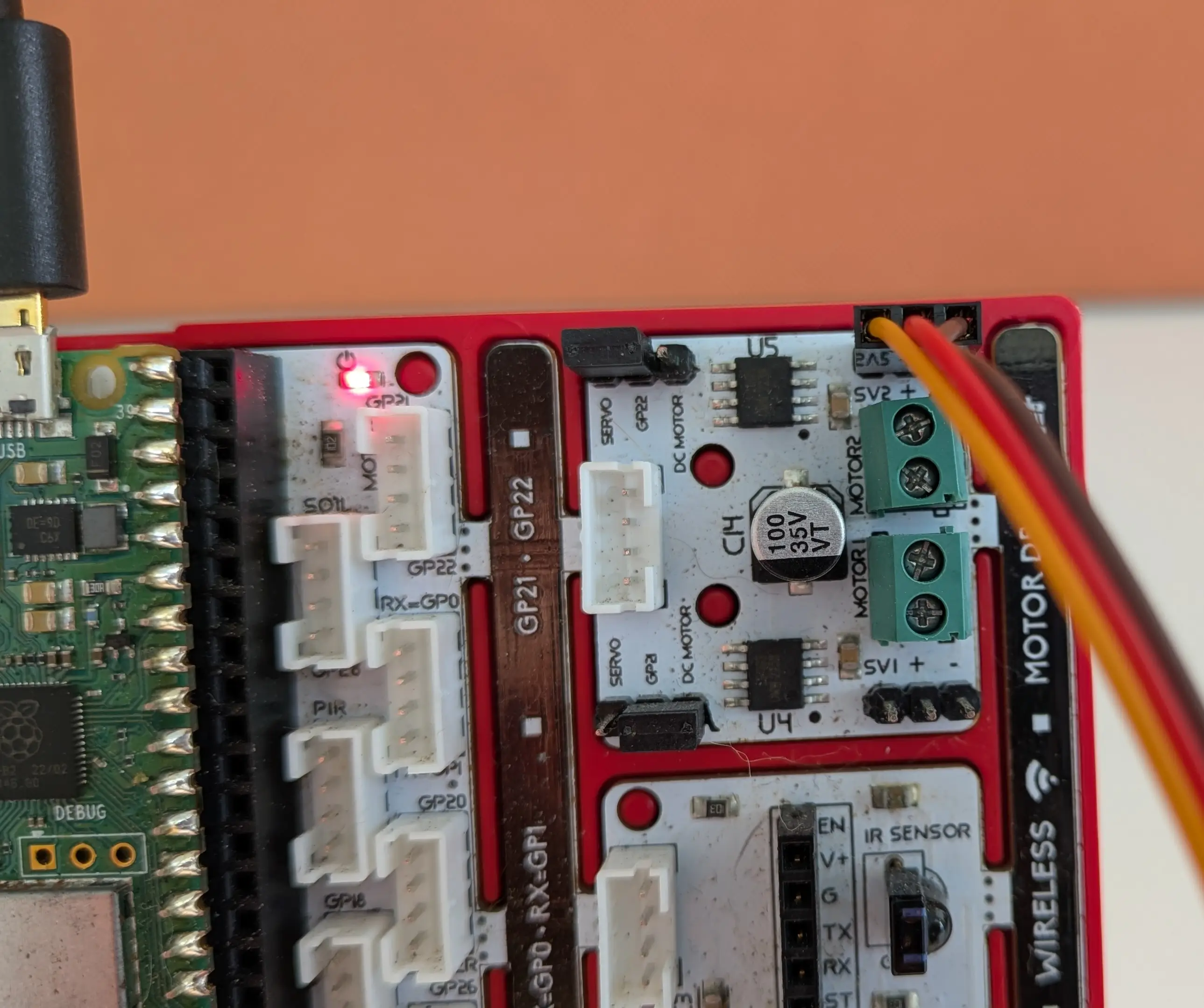 Servo motor wiring diagram